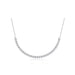 Diamond Twist Segment Necklace in 14k white gold