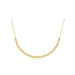 Diamond Twist Segment Necklace in 14k yellow gold