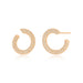 Diamond Twist Wrap Earrings in 14k rose gold