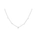 Multi Diamond Cluster Necklace in 14k white gold