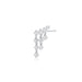 Diamond Drip Stud Earring in 14k white gold