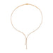 Diamond Lily Necklace in 14k rose gold