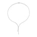 Diamond Lily Necklace in 14k white gold