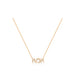 Diamond Hebrew Mom Necklace in 14k rose gold