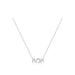 Diamond Hebrew Mom Necklace in 14k white gold