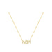 Diamond Hebrew Mom Necklace in 14k yellow gold