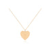 Gold Jumbo Heart Necklace in 14k rose gold