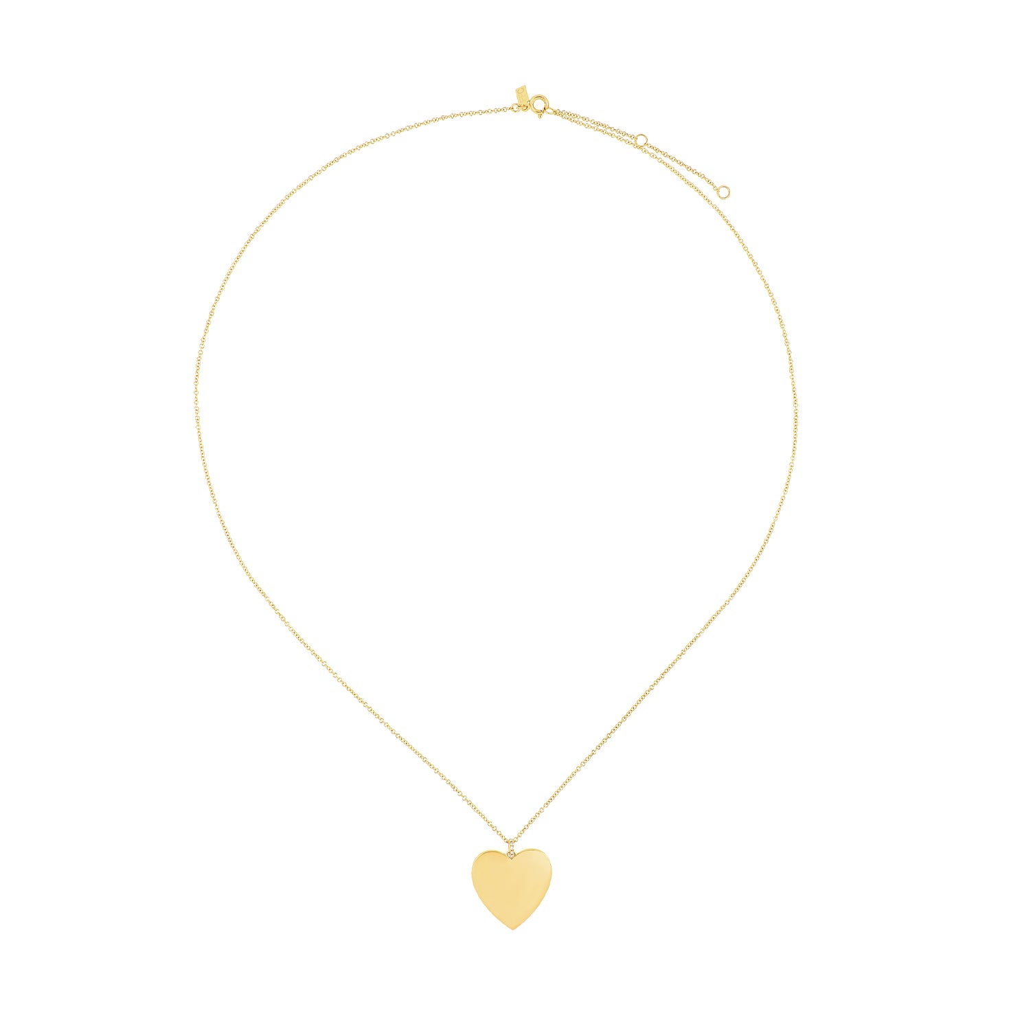 Gold Jumbo Heart Necklace