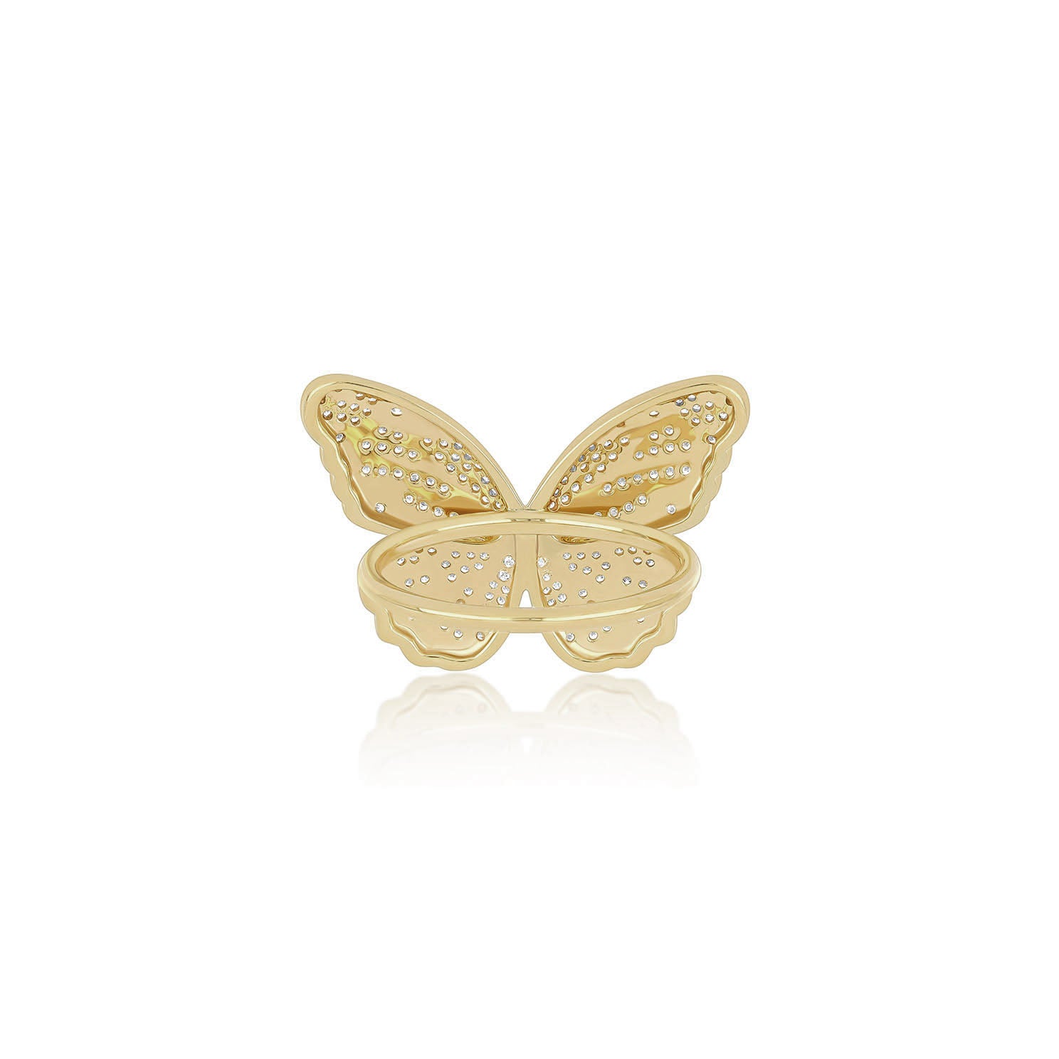 Pavé Diamond Jumbo Butterfly Ring