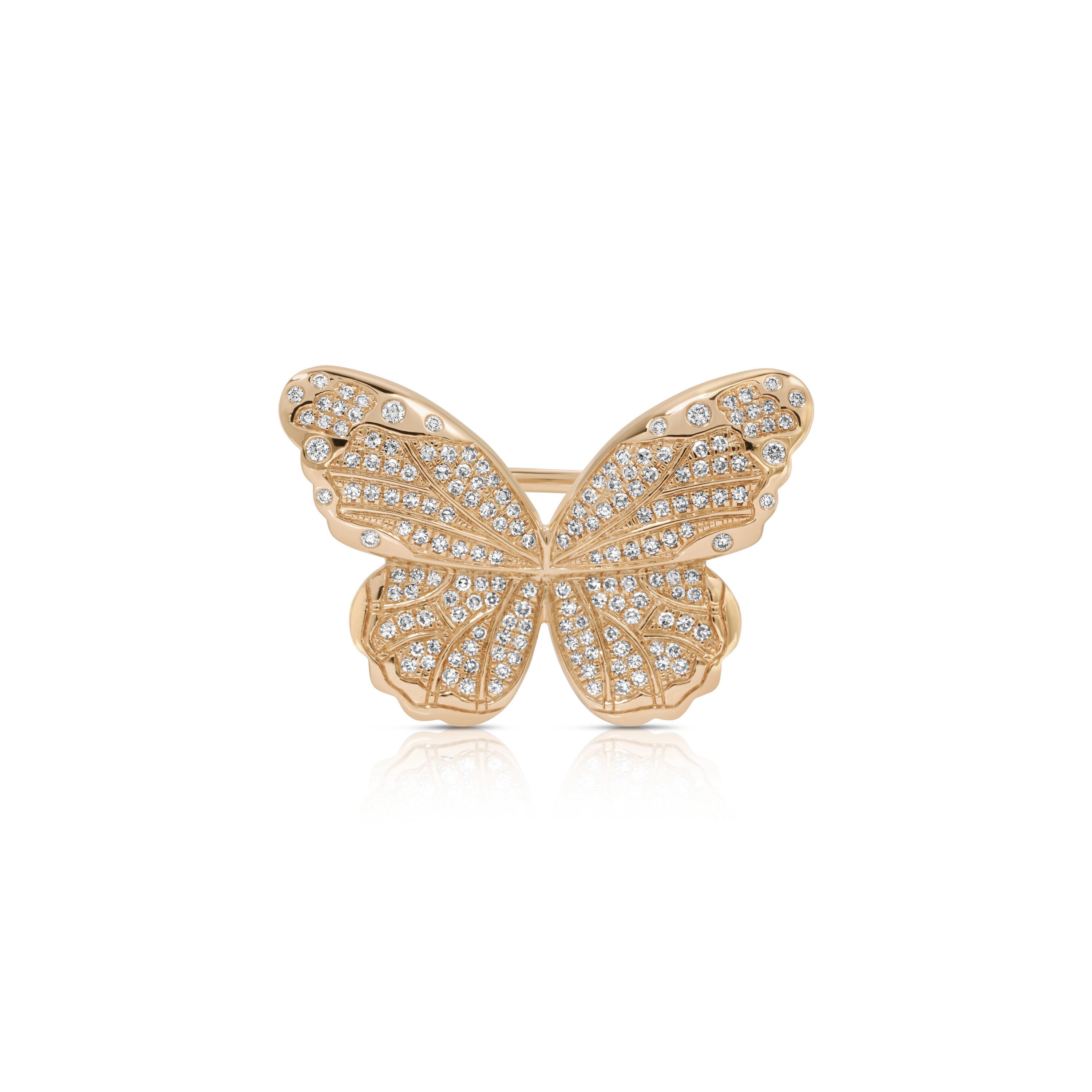 Pavé Diamond Jumbo Butterfly Ring