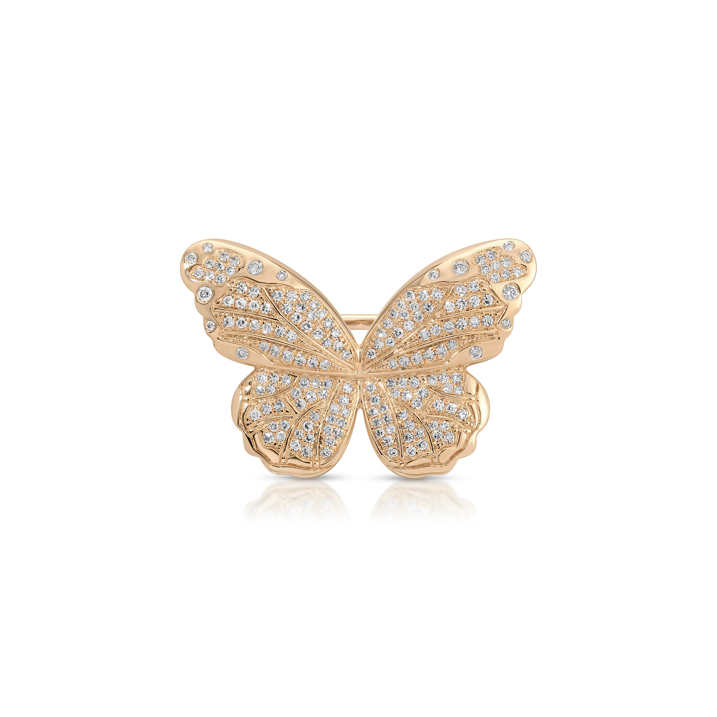 Pavé Diamond Jumbo Butterfly Ring