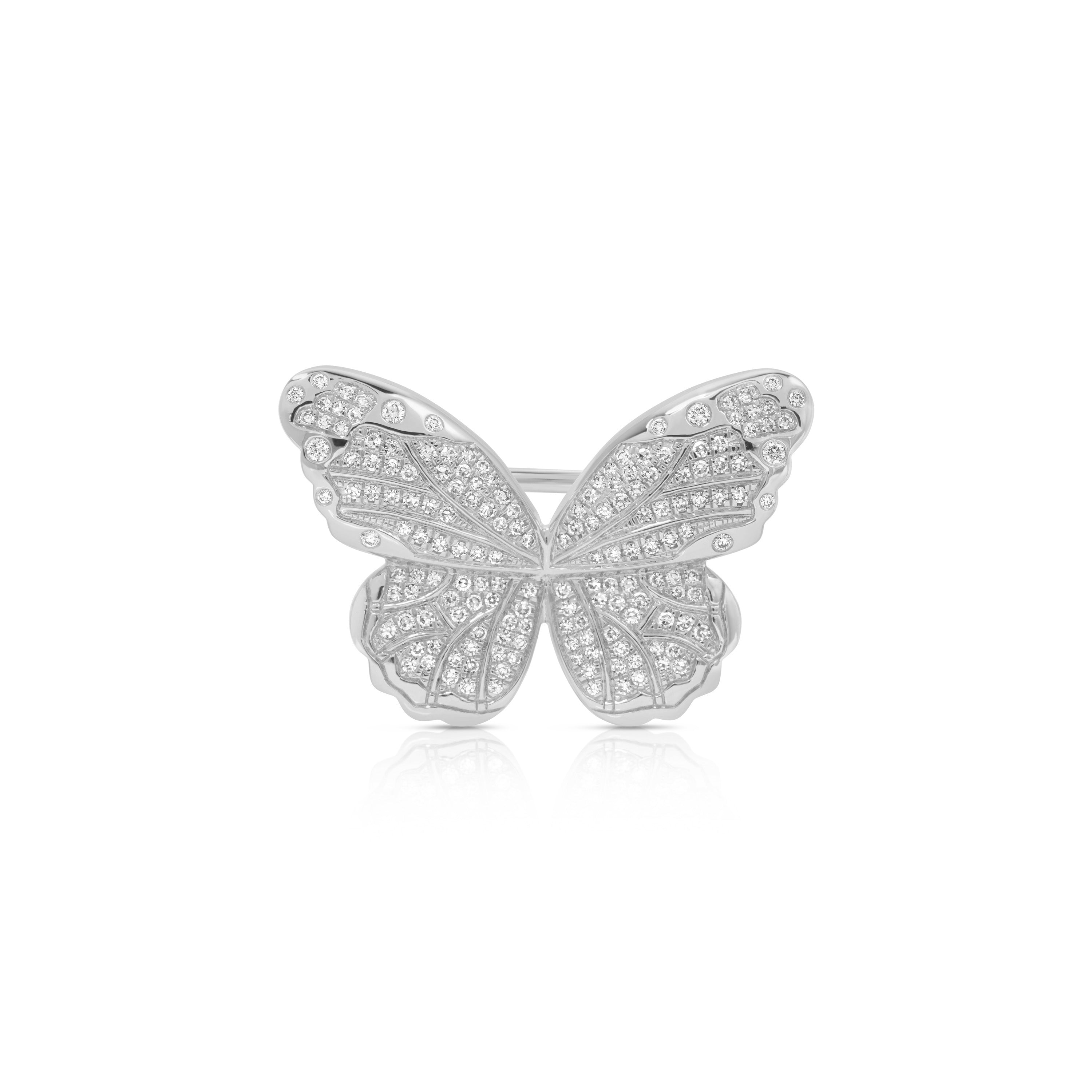 Pavé Diamond Jumbo Butterfly Ring