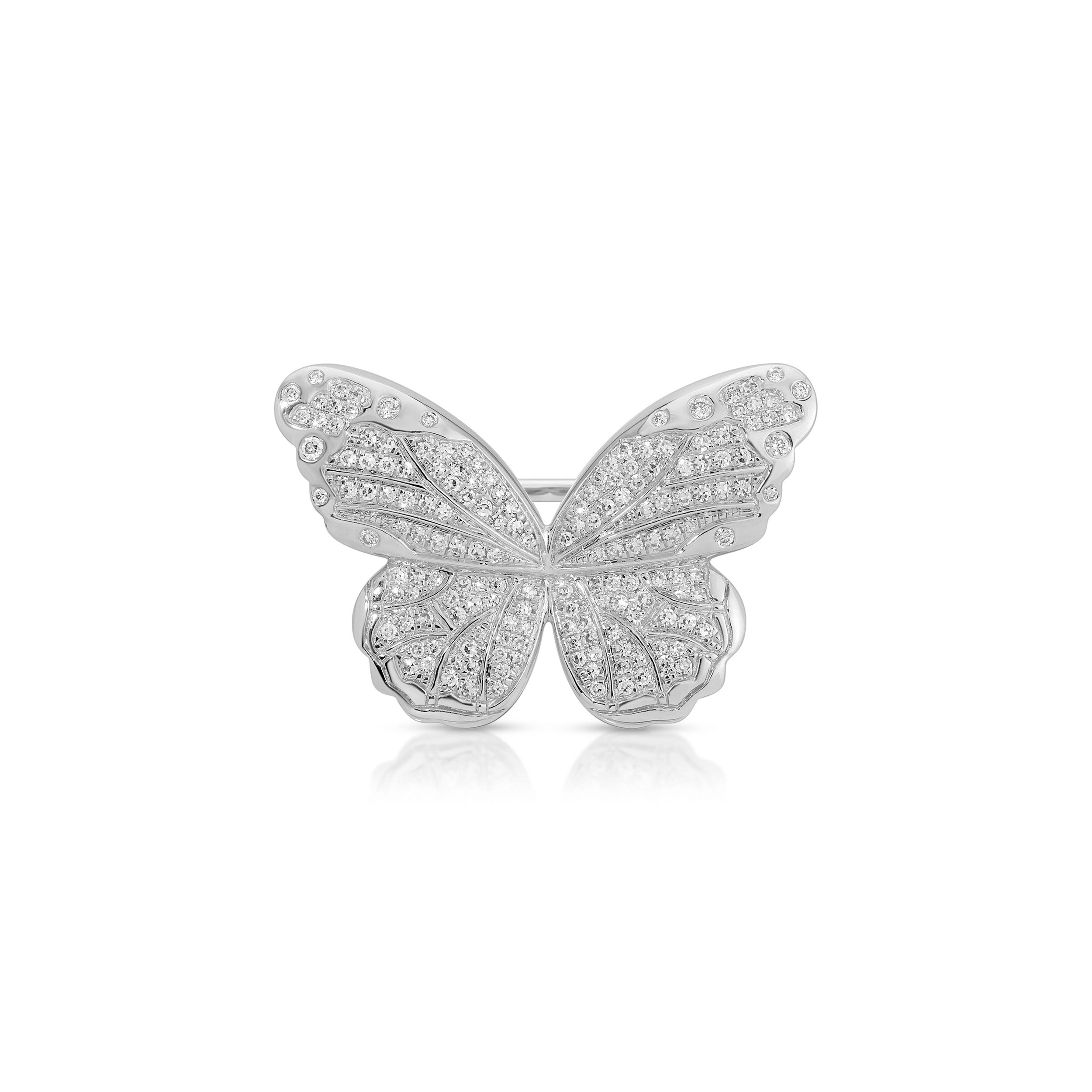 Pavé Diamond Jumbo Butterfly Ring