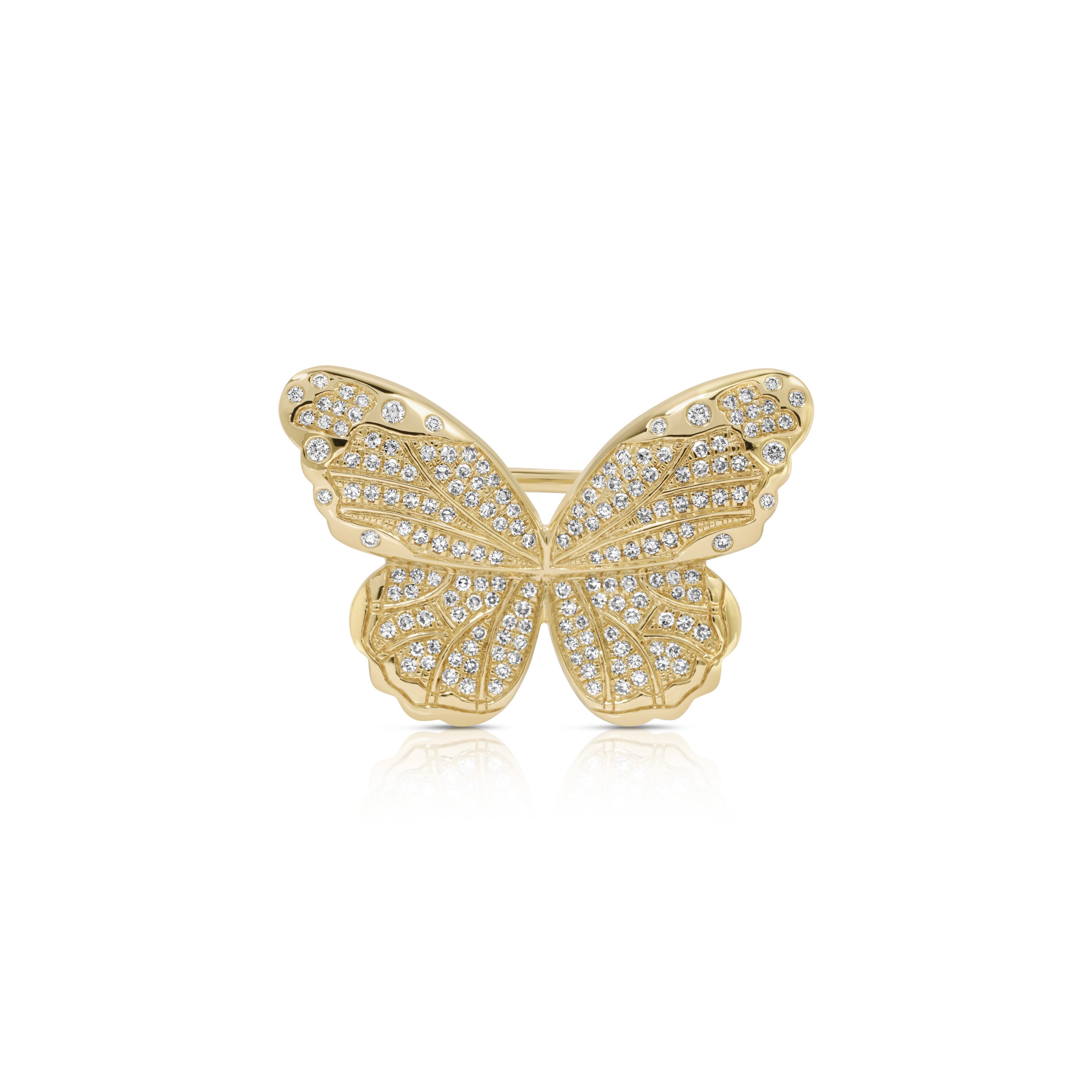 Pavé Diamond Jumbo Butterfly Ring