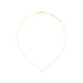 Triple Diamond Cluster Necklace in 14k yellow gold