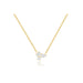 Triple Diamond Cluster Necklace in 14k yellow gold