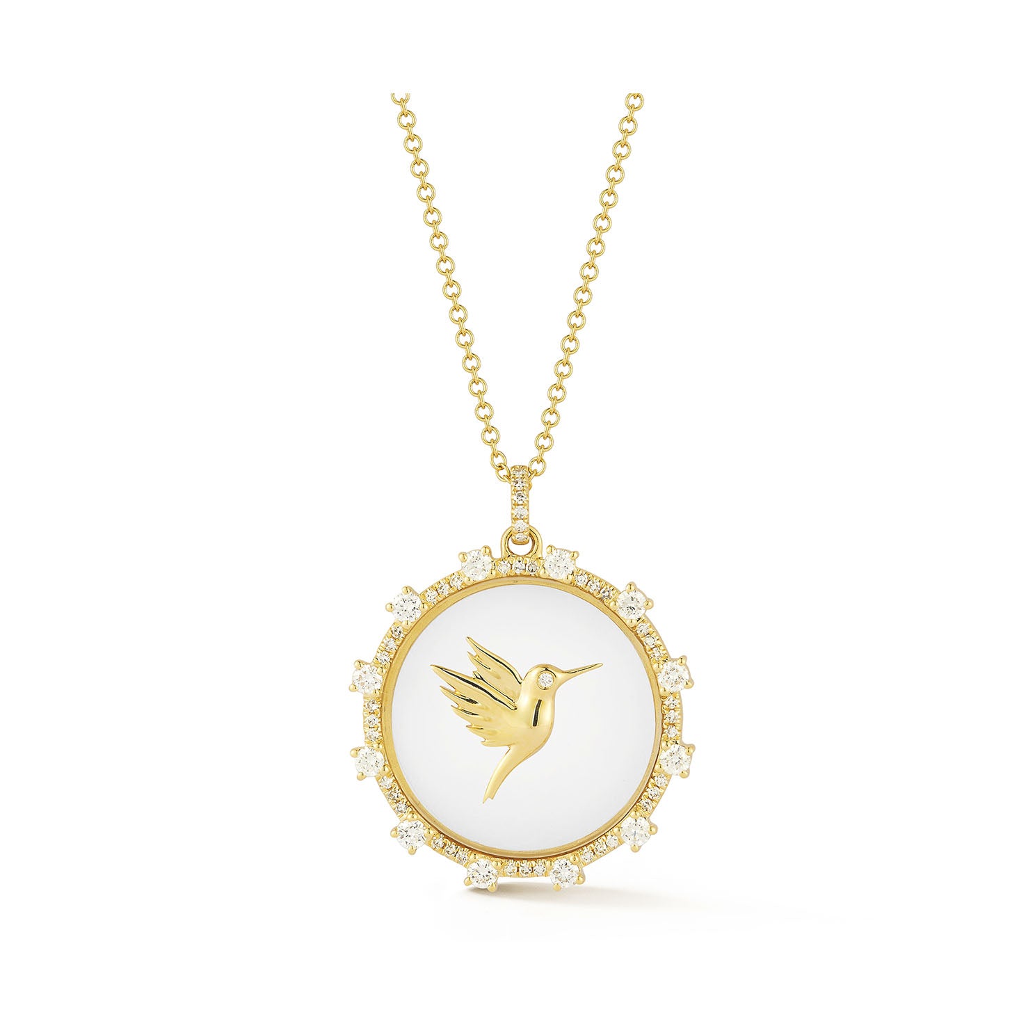 Floating Hummingbird Necklace