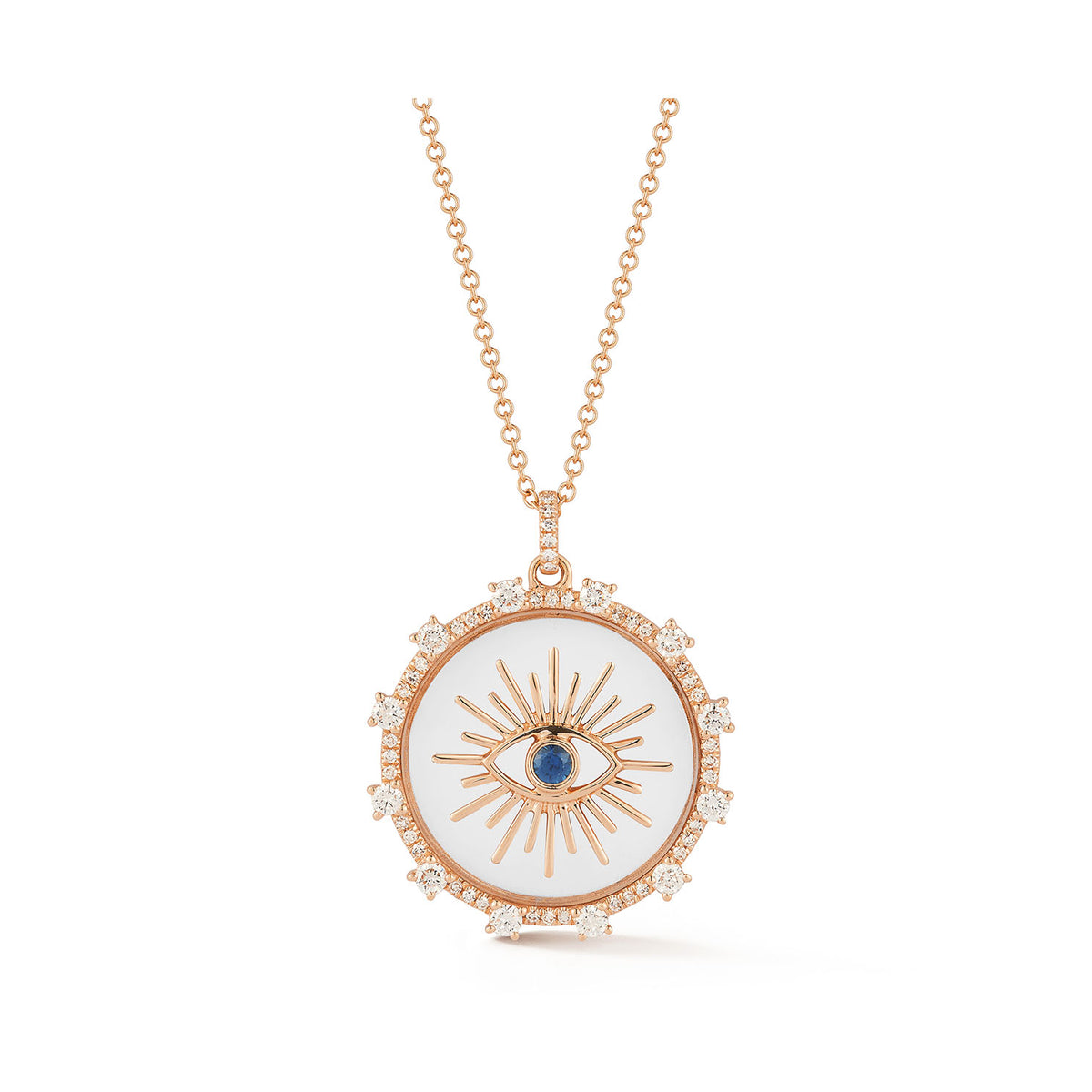 Floating Evil Eye Necklace
