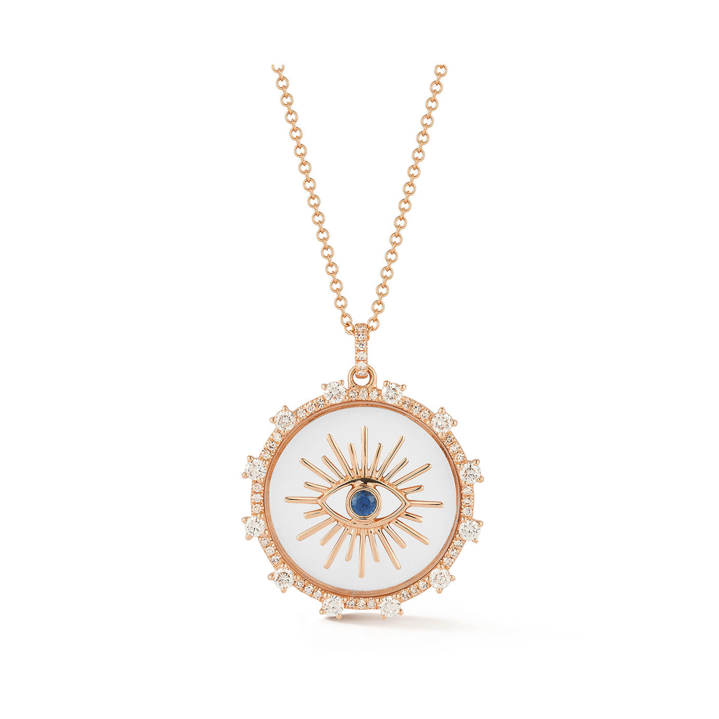 Floating Evil Eye Necklace