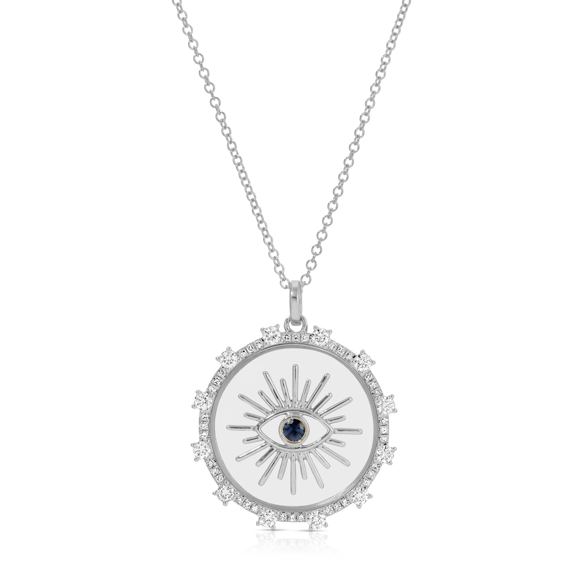 Floating Evil Eye Necklace