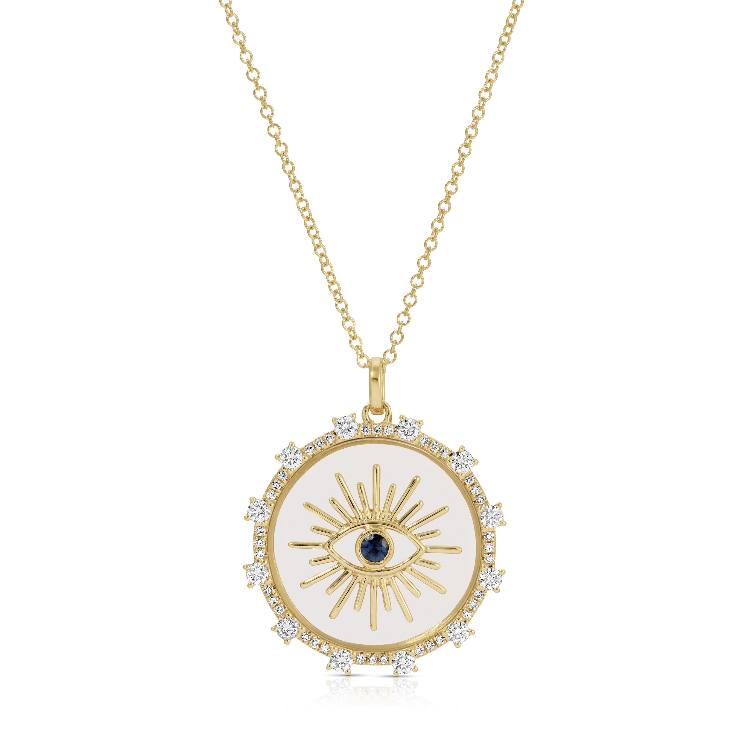 Floating Evil Eye Necklace