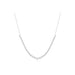 Graduated Diamond Pillow Necklace in 14k white gold