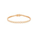 Graduated Diamond Pillow Eternity Bracelet in 14k rose gold