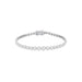 Graduated Diamond Pillow Eternity Bracelet in 14k white gold