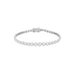 Graduated Diamond Pillow Eternity Bracelet in 14k white gold