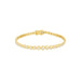 Graduated Diamond Pillow Eternity Bracelet in 14k yellow gold