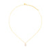 Pearl Ball Drop Necklace in 14k yellow gold