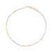 Ombré Sapphire Birthstone Bead Necklace & Triple Wrap Bracelet in 14k yellow gold