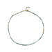Ombré Tourmaline Birthstone Bead Necklace in 14k yellow gold