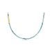 Ombré Tourmaline Birthstone Bead Necklace in 14k yellow gold