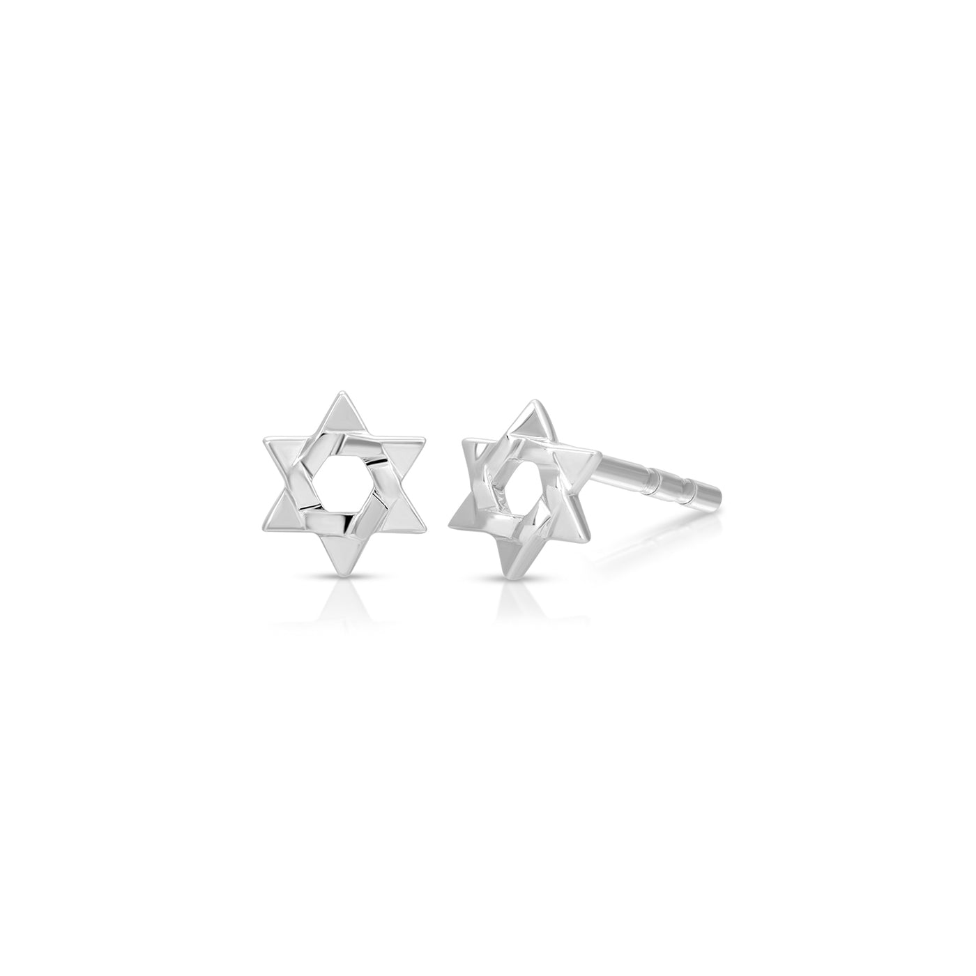Gold Star of David Earring