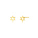 Gold Star of David Earring in 14k yellow gold