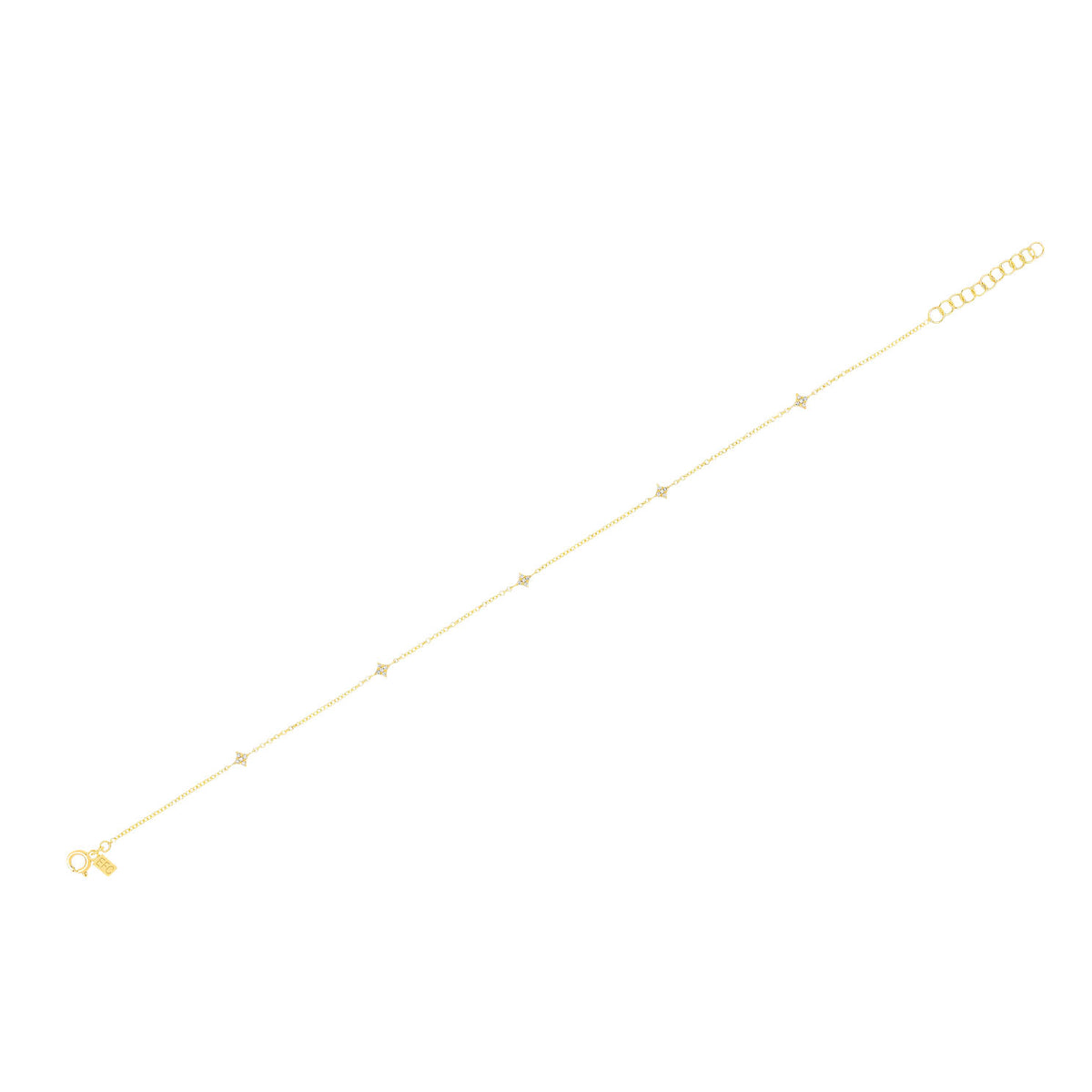Multi Diamond Sparkle Anklet