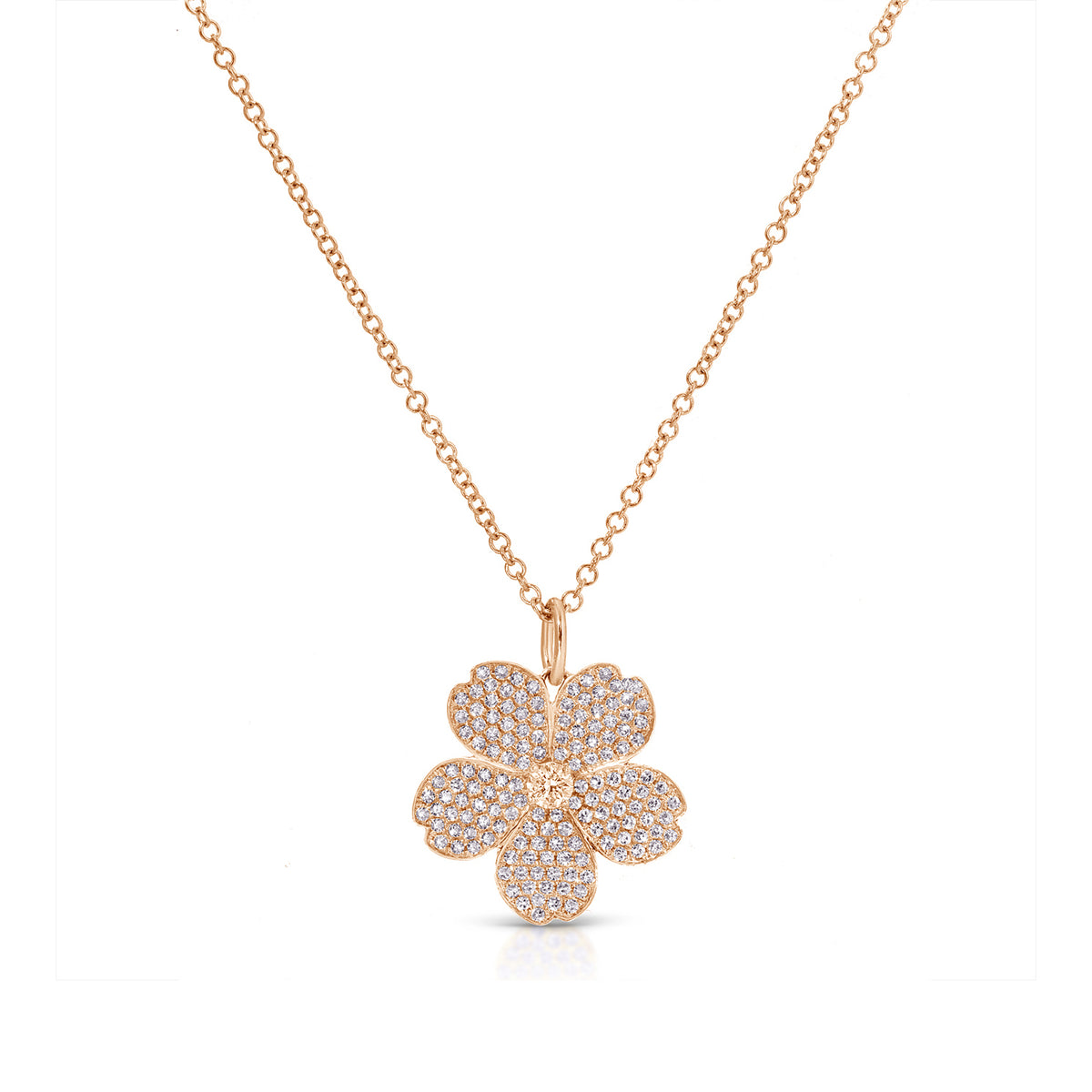 Diamond Cherry Blossom Necklace