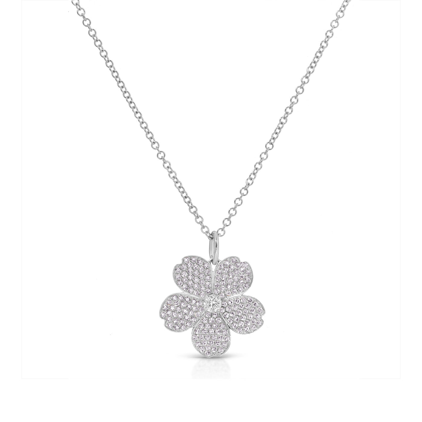 Diamond Cherry Blossom Necklace
