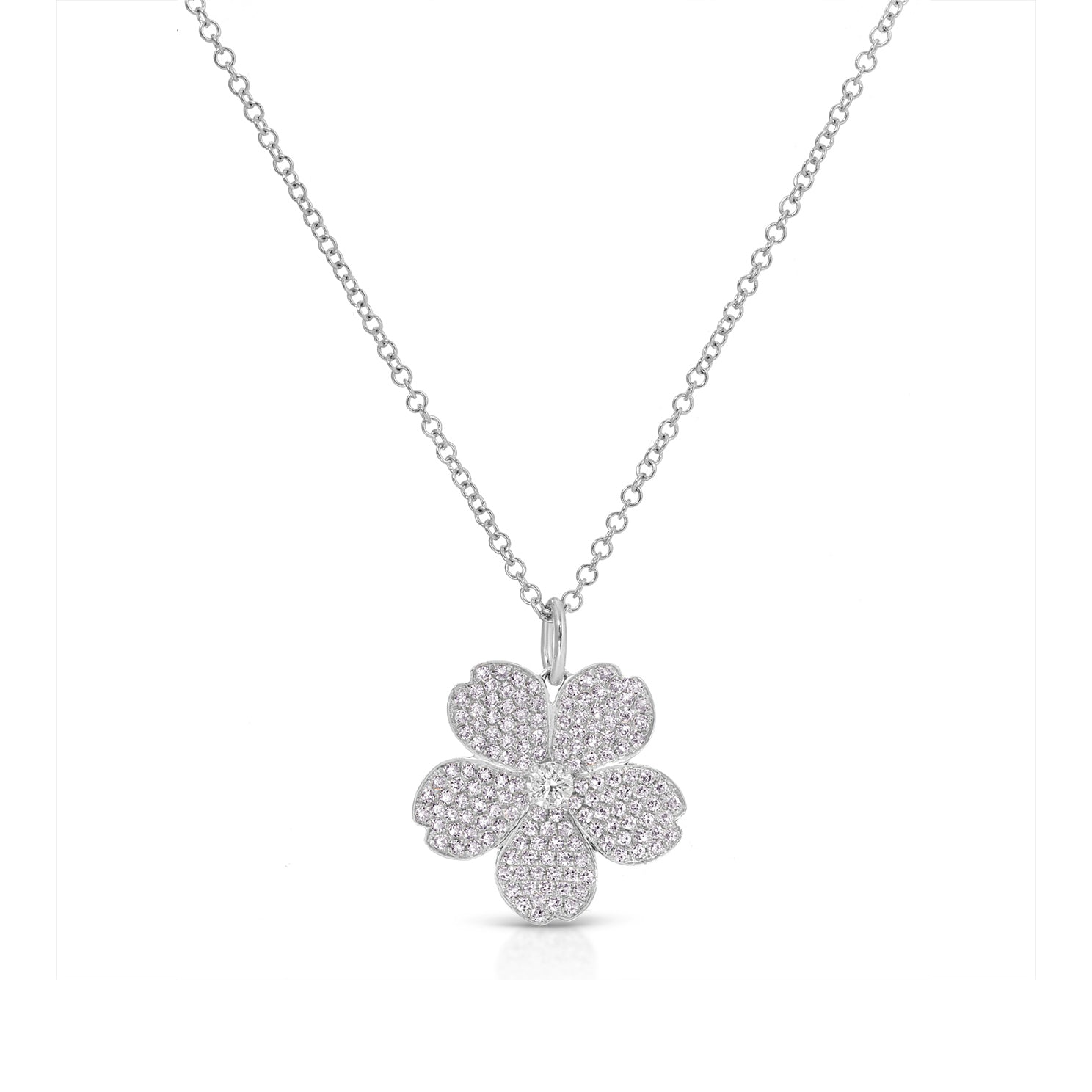 Diamond Cherry Blossom Necklace