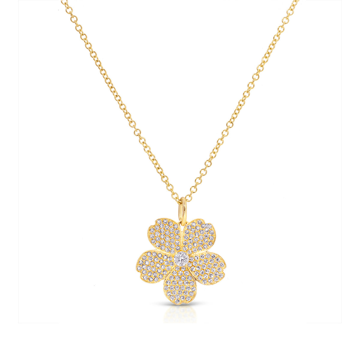Diamond Cherry Blossom Necklace