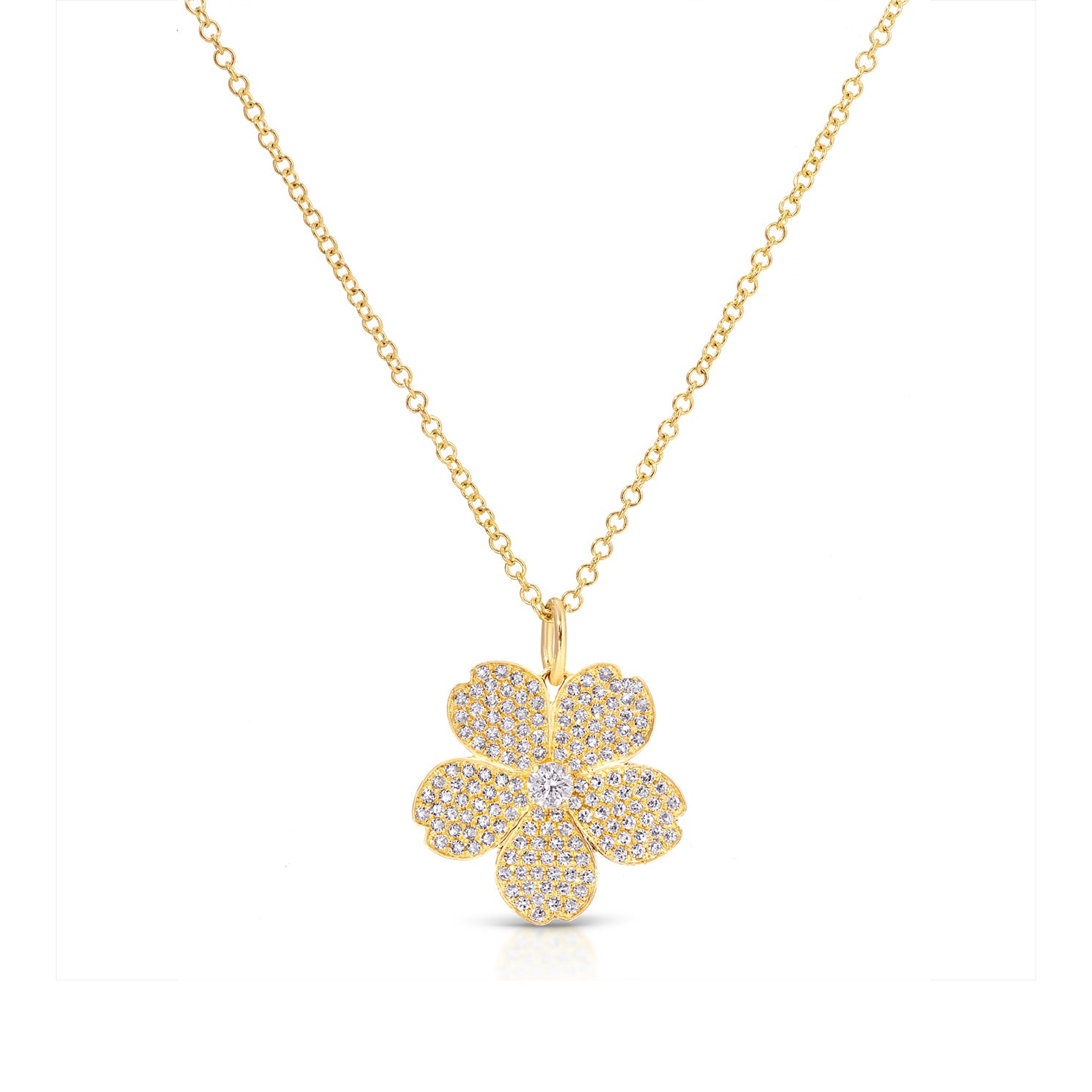 Diamond Cherry Blossom Necklace