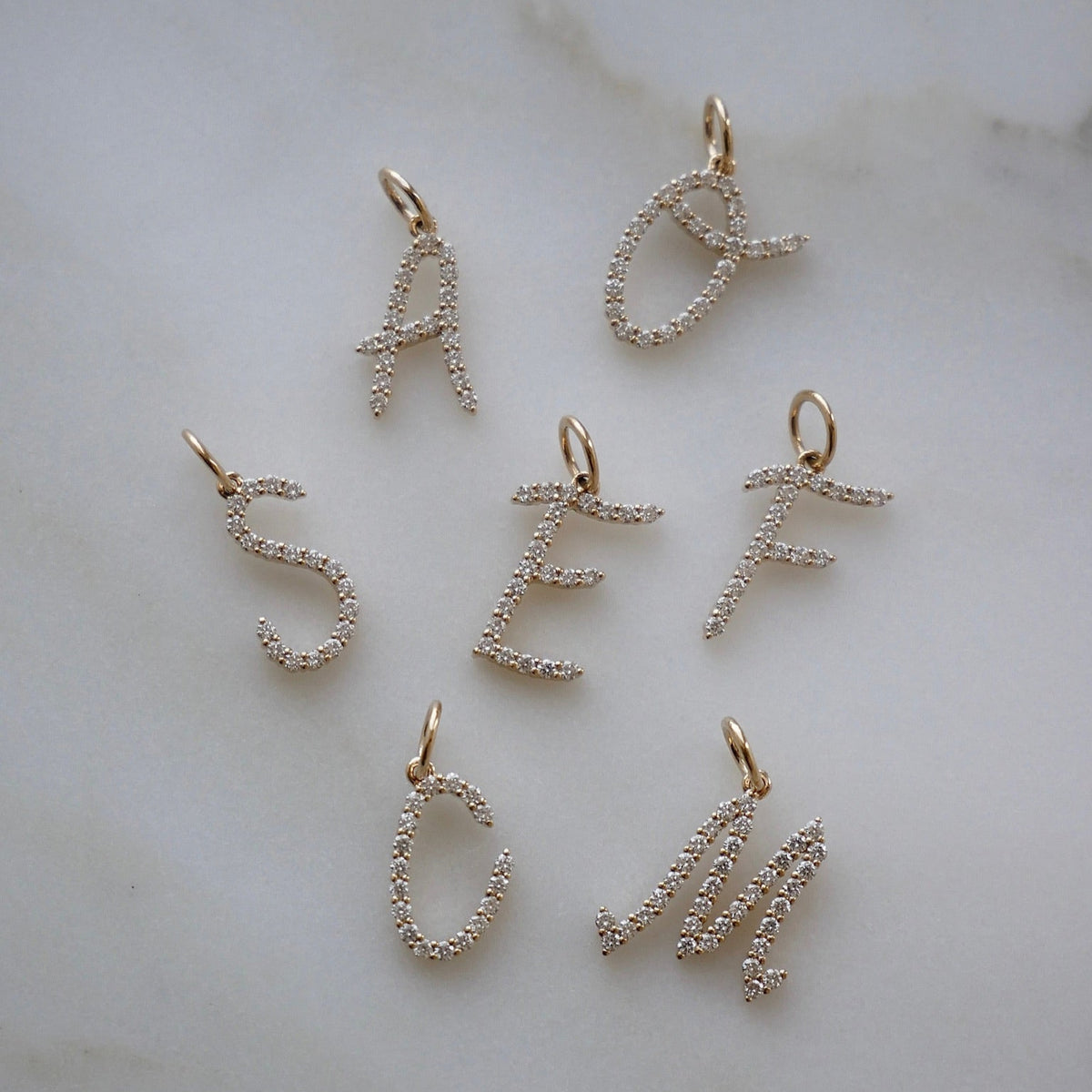 Gold Every Length Initial Chain Necklace