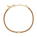 Diamond Pillow Cord Bracelet in Honey 14k Yellow Gold