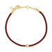 Diamond Pillow Cord Bracelet in Rhubarb 14k Yellow Gold