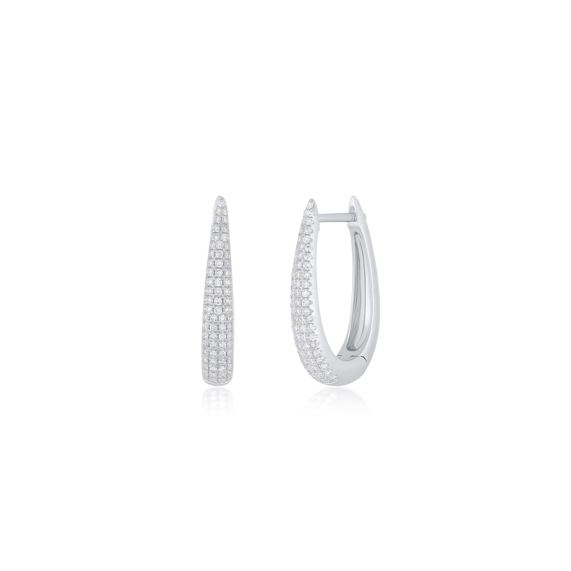 Diamond Maeve Hoop Earrings
