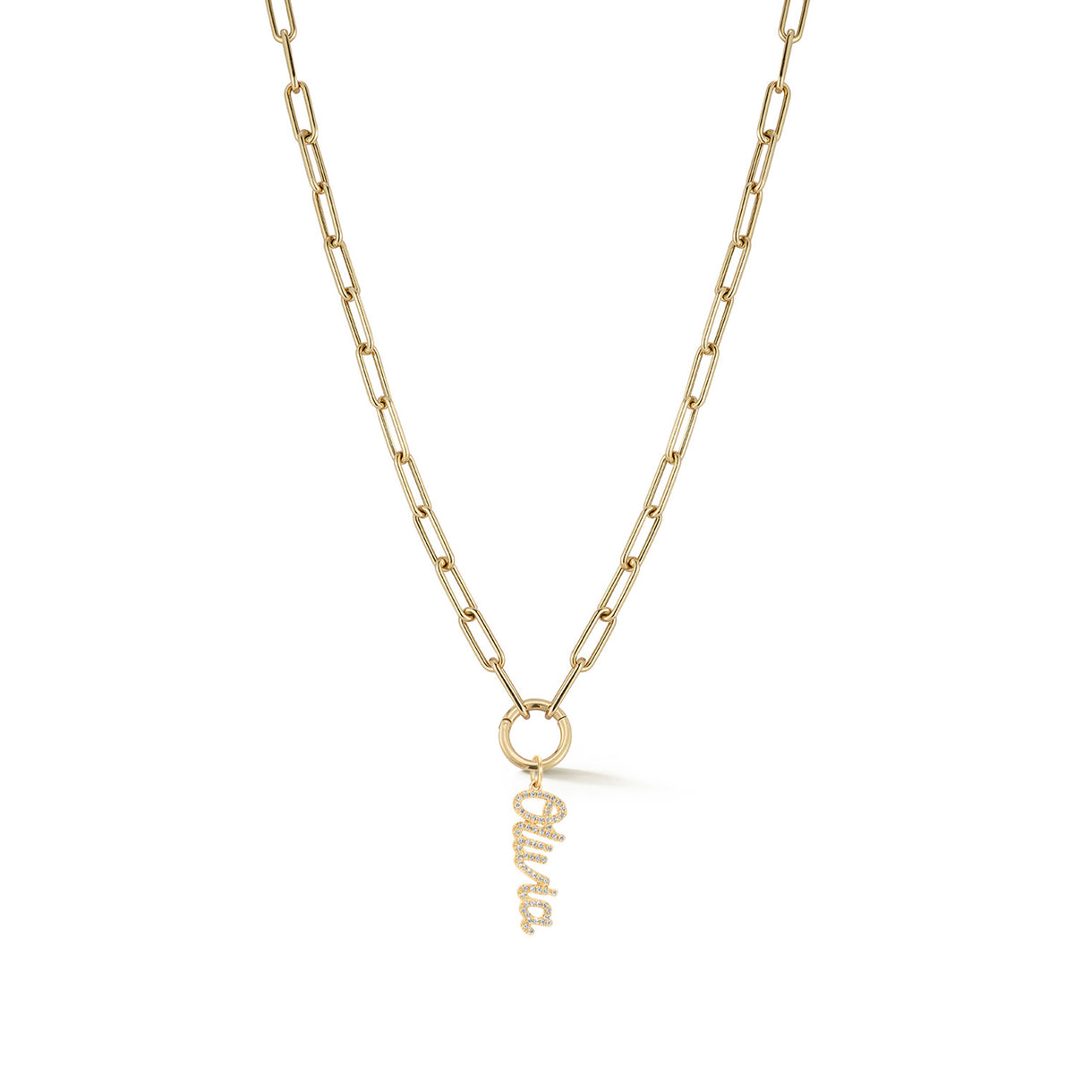 Lola Enhanced Script Name Chain Necklace