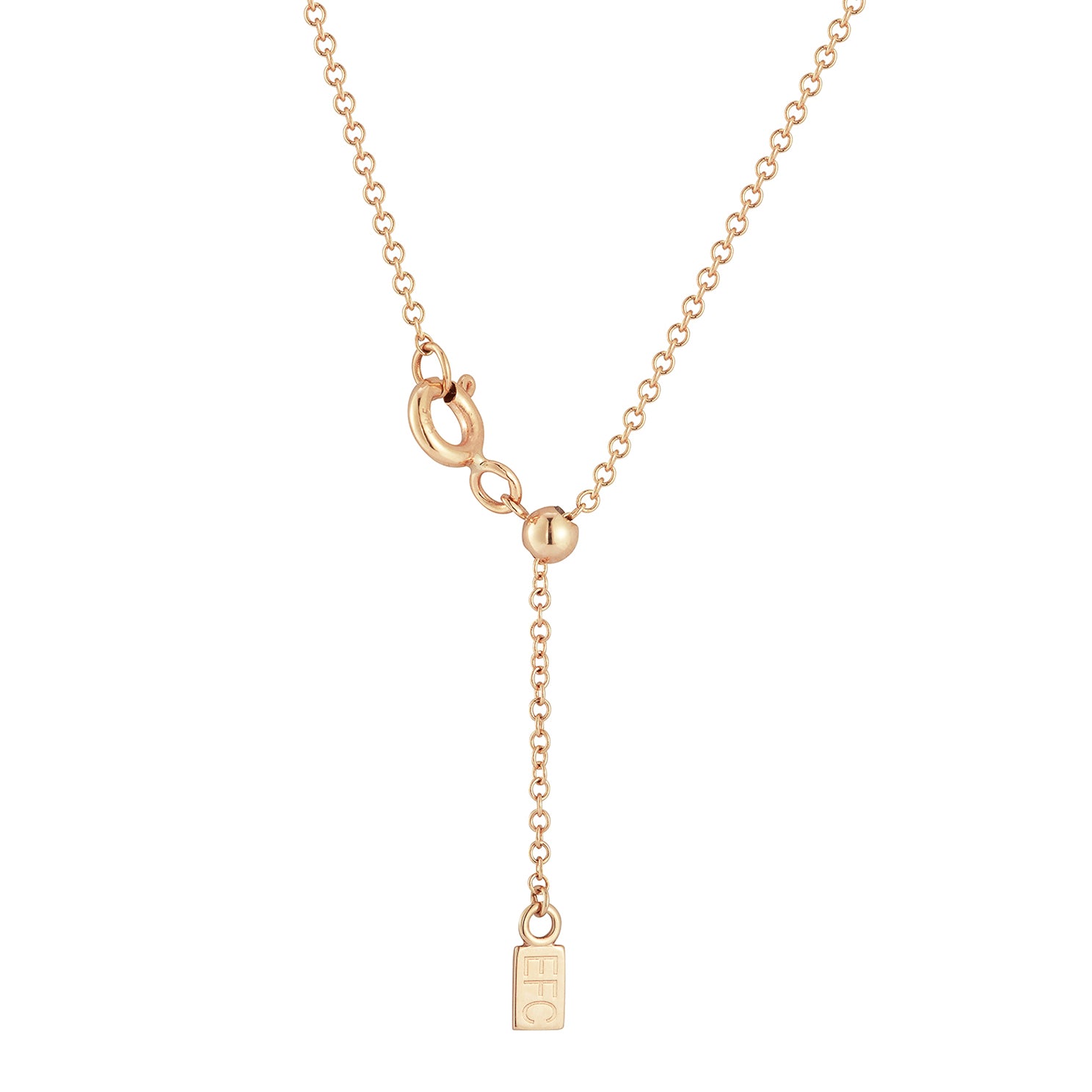 Gold Every Length Script Initial Chain Necklace