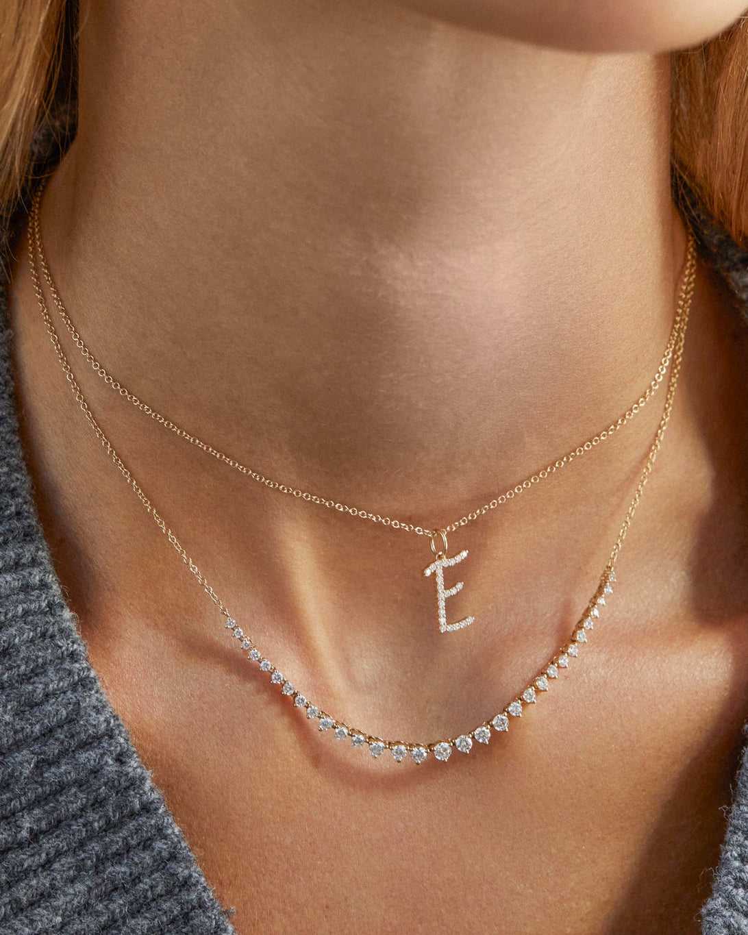 Gold Every Length Initial Chain Necklace