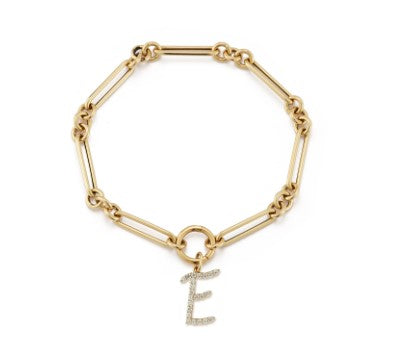Script initial bracelet on sale